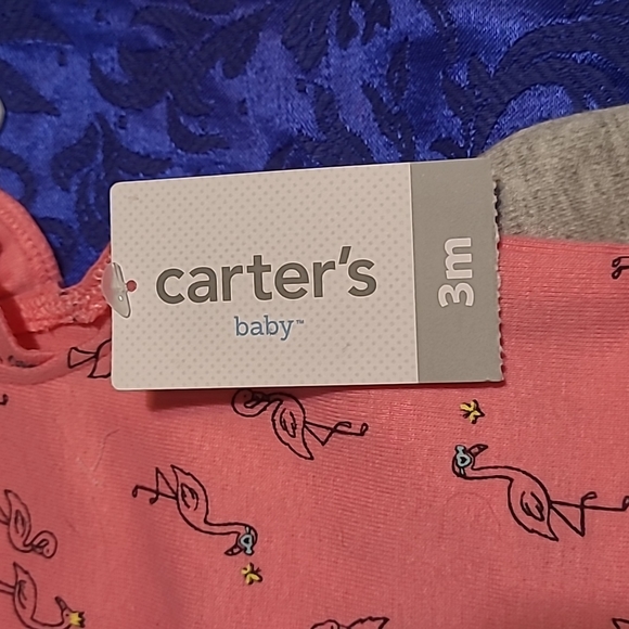 [NWT] Carter's 3m 🦩 Flamingo Onesie & Leggings Set 🎀 - Picture 11 of 12